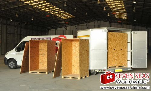 七海国际移动木屋：2-6立方米国际搬家制作的大木箱